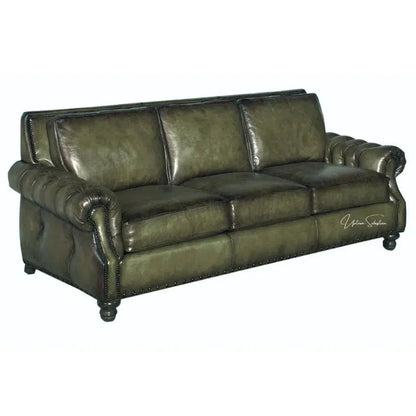Frontier Leather Couch Made in the USA