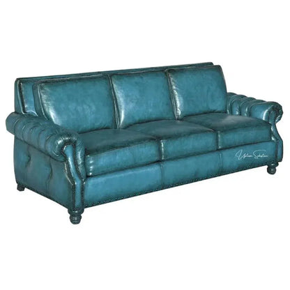 Frontier Leather Couch Made in the USA