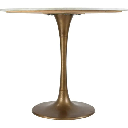 Fullerton Dining Table White & Gold