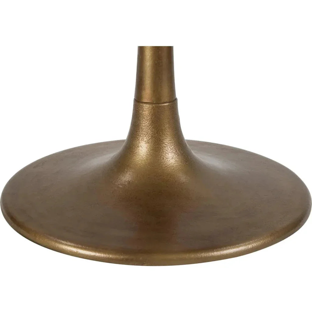 Fullerton Dining Table White & Gold