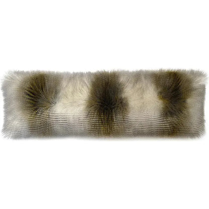 Fur Bolster Alaskan Hawk Brown Throw Pillow Insert