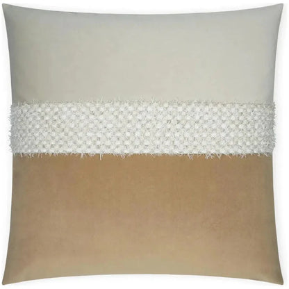 Fuzzy Latte Band Slate Blue Grey Large Throw Pillow