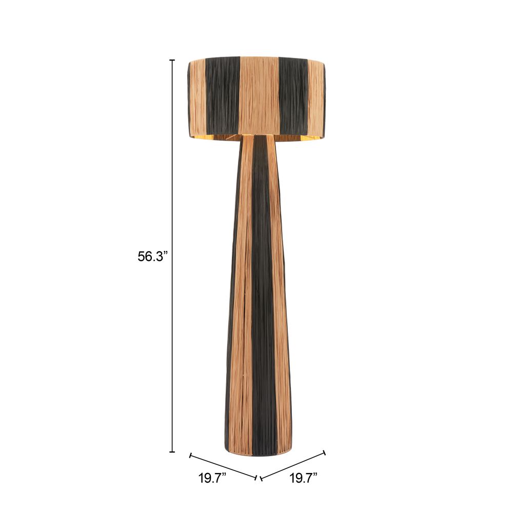 Gala Steel Black Floor Lamp