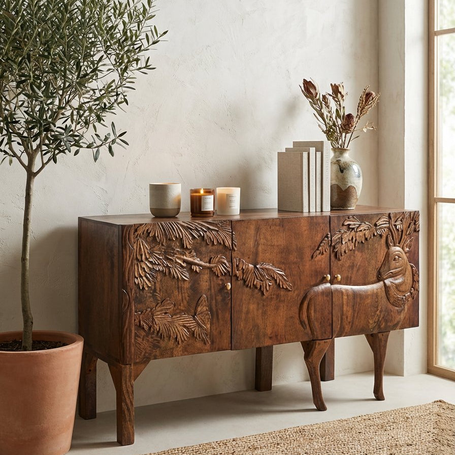 Galaren Deer Front Doors Sideboard