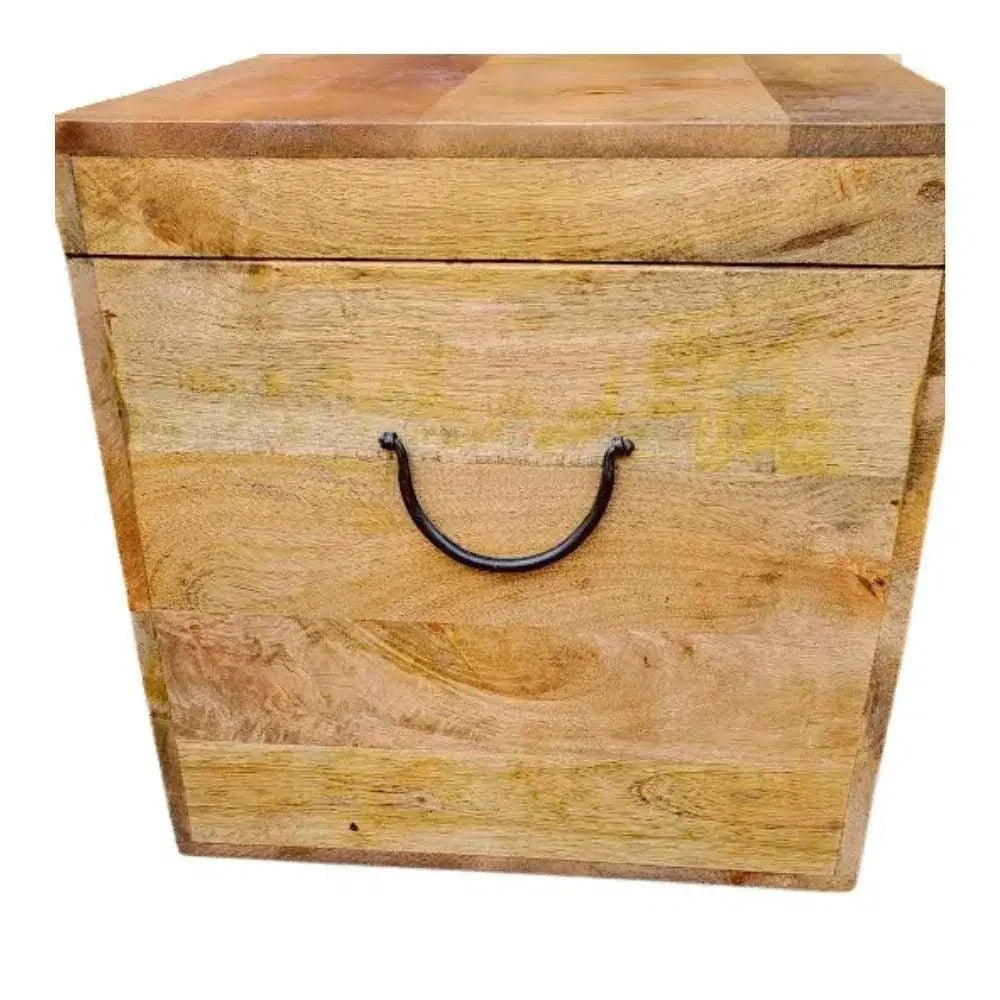 Galvessa Natural Wooden Cube Trunk