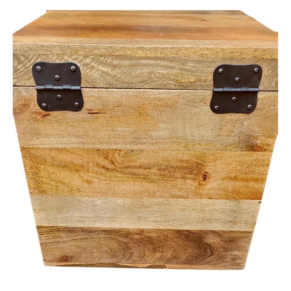 Galvessa Natural Wooden Cube Trunk