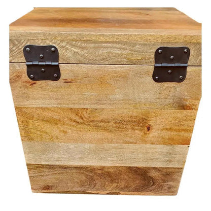 Galvessa Natural Wooden Cube Trunk