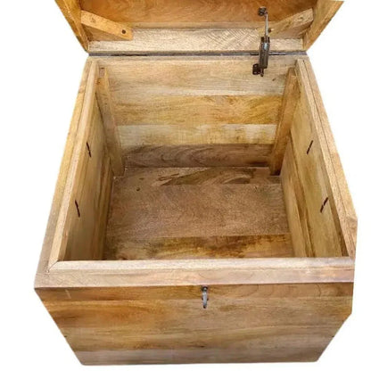 Galvessa Natural Wooden Cube Trunk