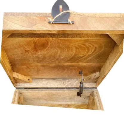 Galvessa Natural Wooden Cube Trunk