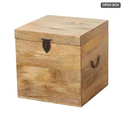 Galvessa Natural Wooden Cube Trunk