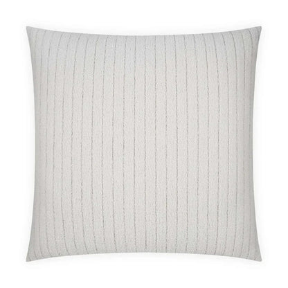 Garamond Handmade White Cotton Throw Pillow