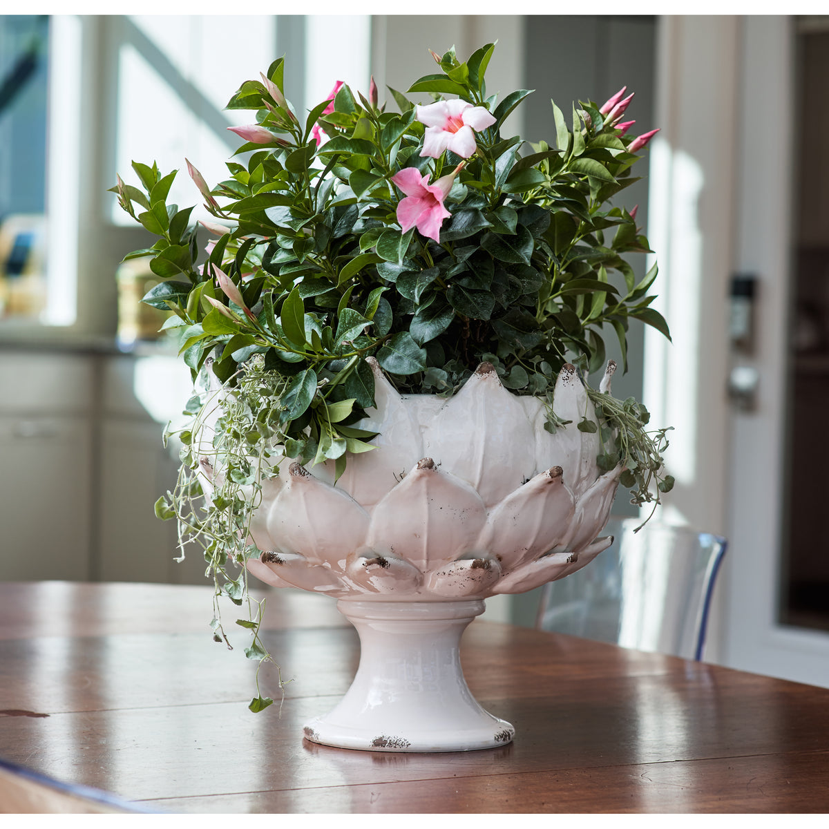 Gathered Artichoke Ceramic Garden Planter