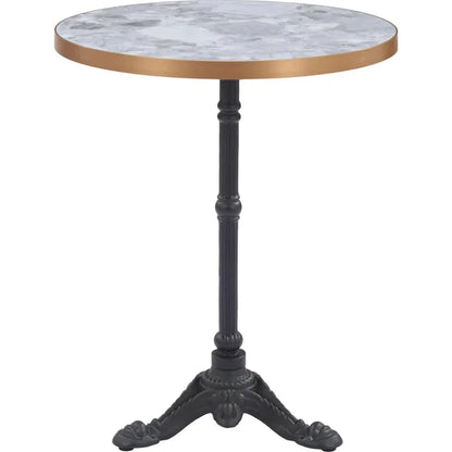 Gazebo Wood and Metal Round Dining Table