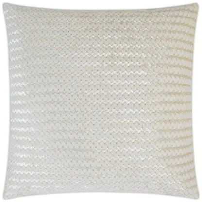 Gene Fur Ivory Throw Pillow With Insert