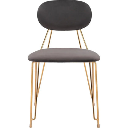 Georges Gray & Gold Armless Dining Chair 2PC