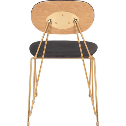 Georges Gray & Gold Armless Dining Chair 2PC