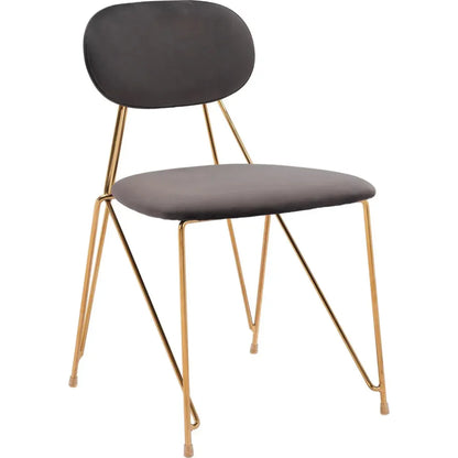 Georges Gray & Gold Armless Dining Chair 2PC