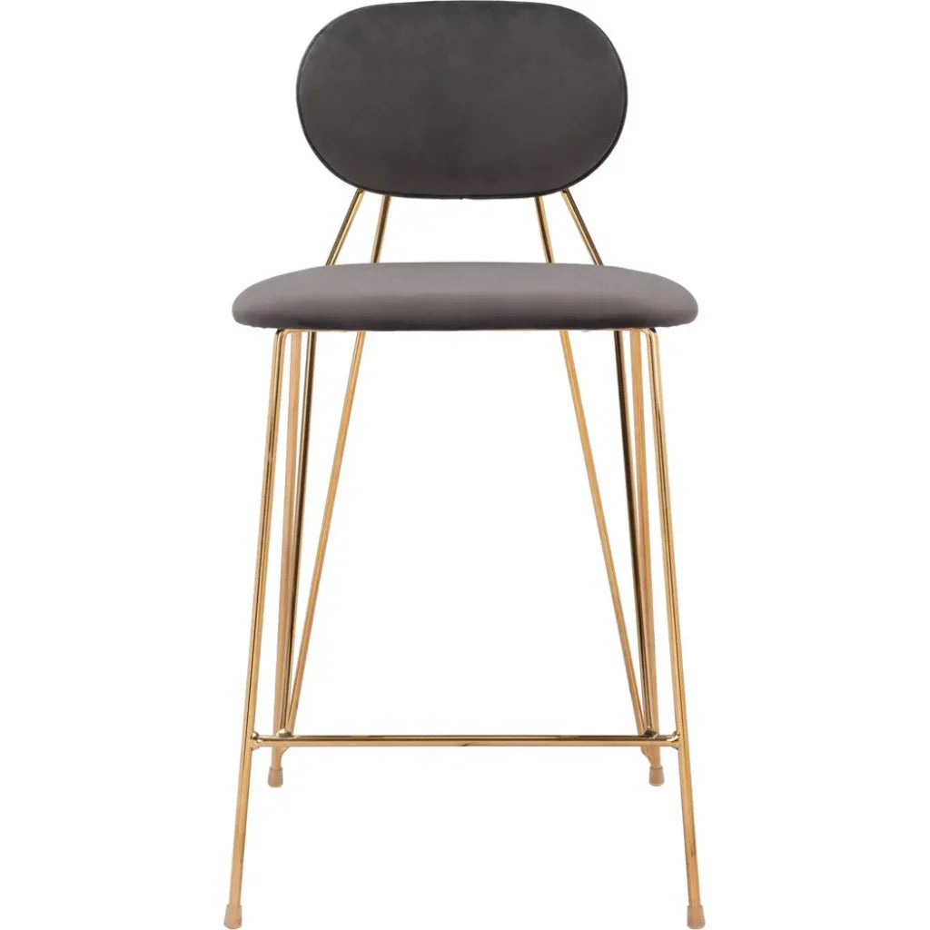 Georges Gray and Gold Counter Stool 2PC