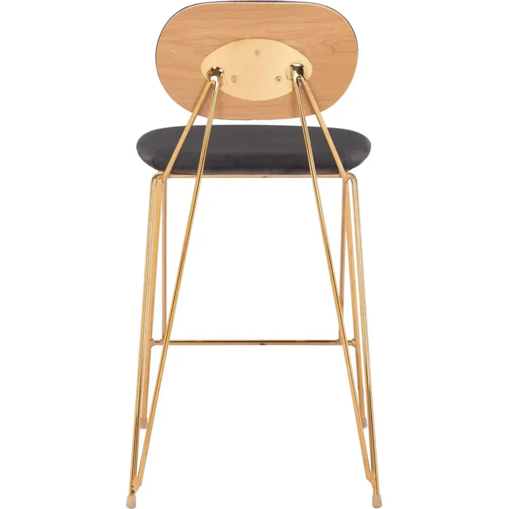 Georges Gray and Gold Counter Stool 2PC