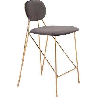 Georges Gray and Gold Counter Stool 2PC