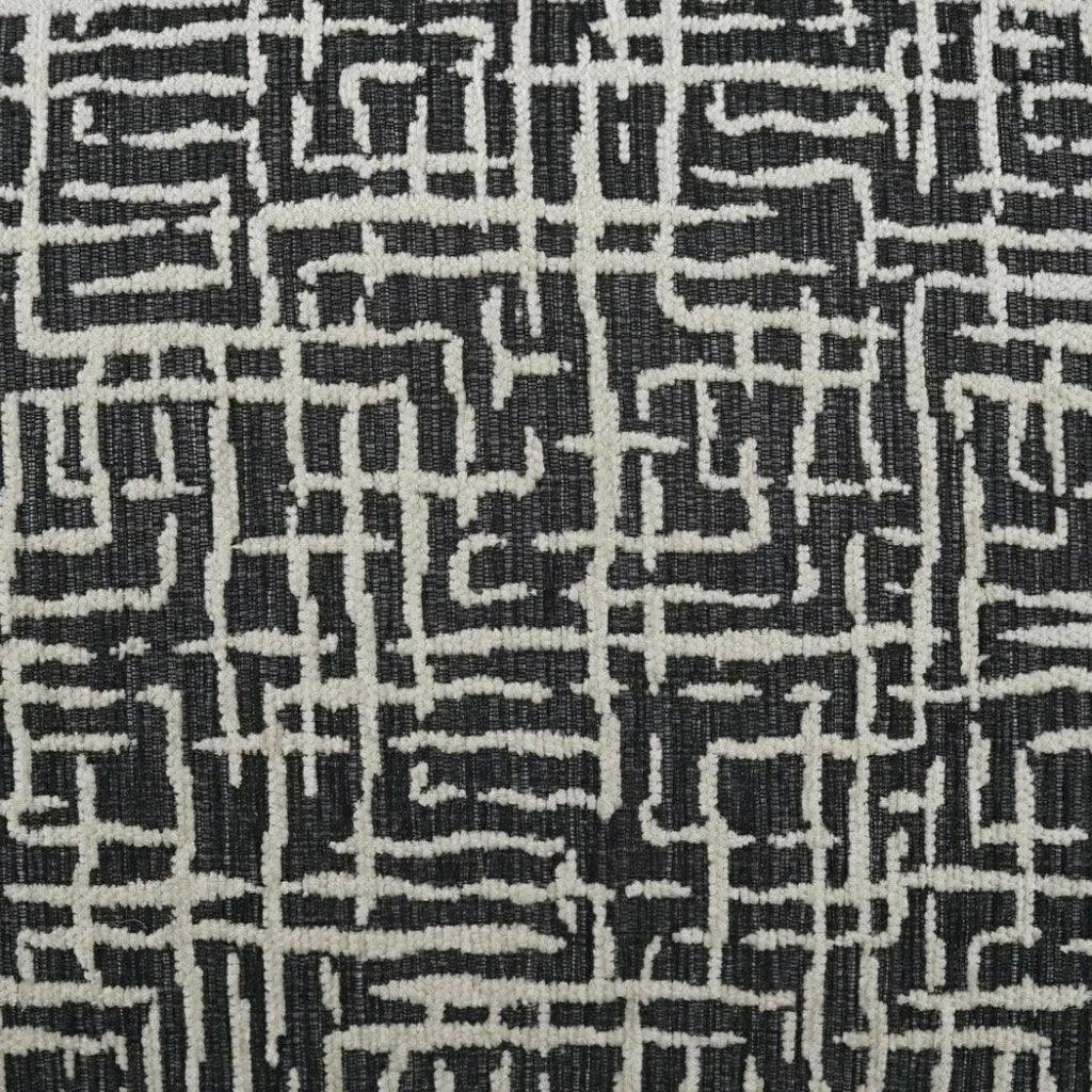 Gervais Abstract Global Black Large Throw Pillow Insert