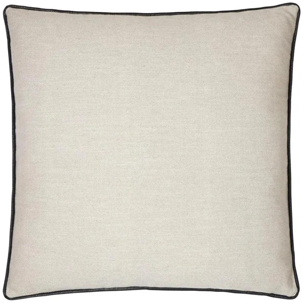 Ghent Black Solid Taupe Black Large Throw Pillow Insert