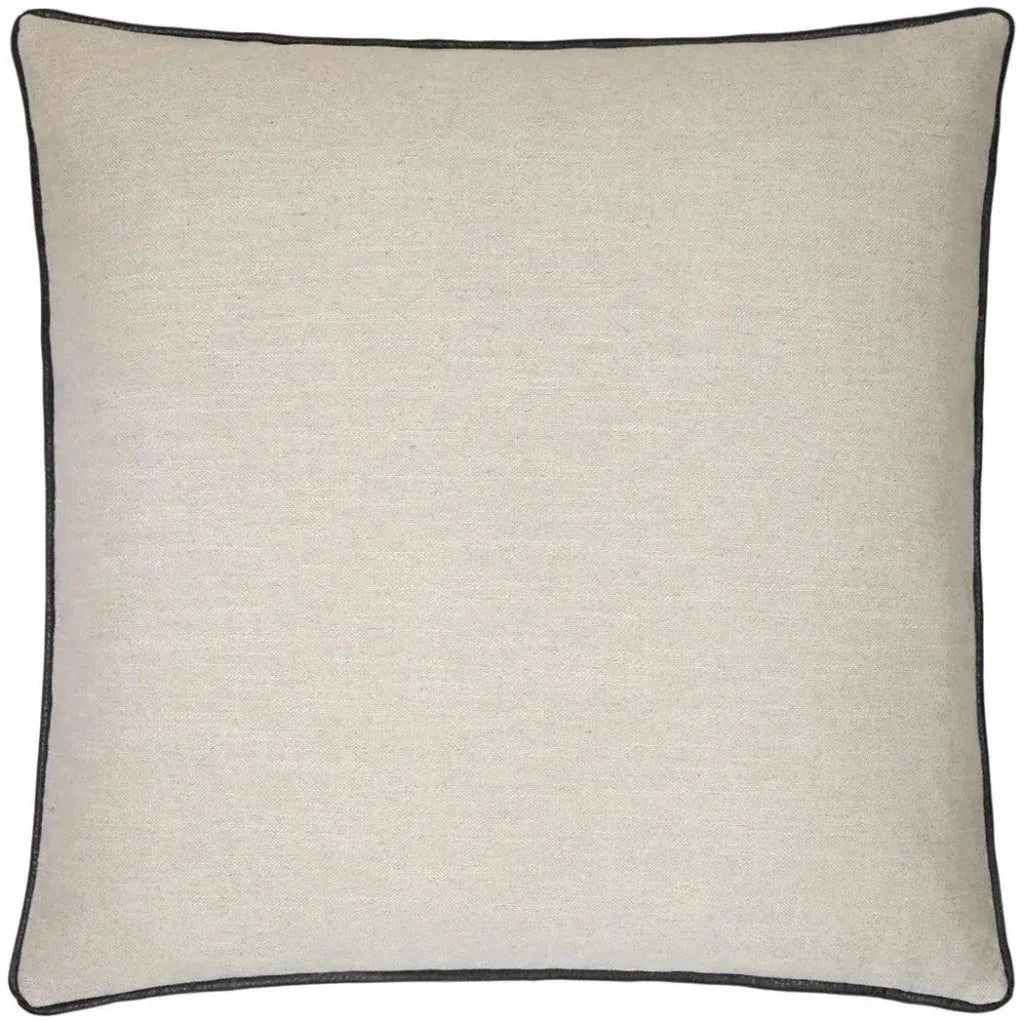 Ghent Chocolate Solid Tan Brown Large Throw Pillow