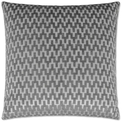 Giza Platinum Grey Throw Pillow With Insert
