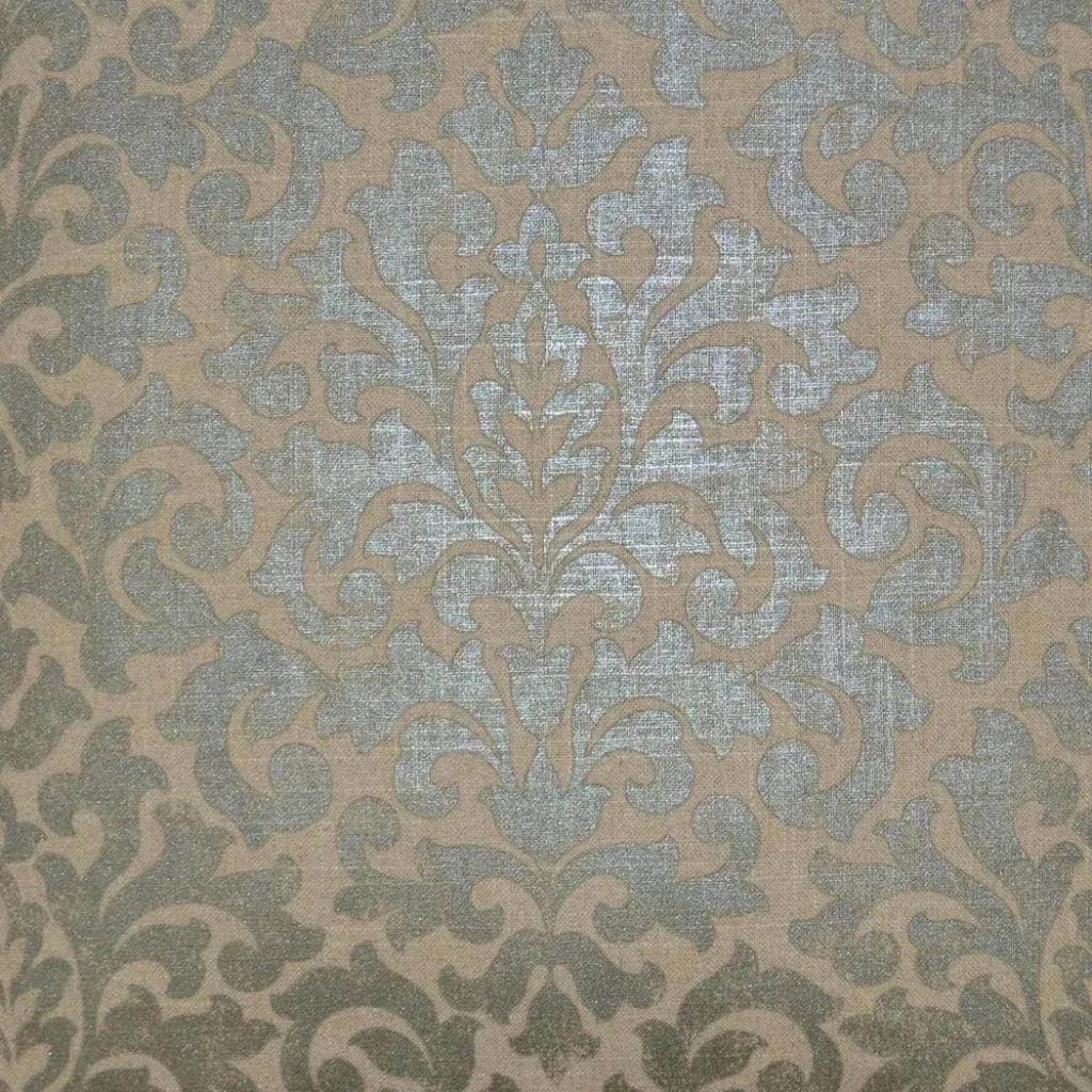 Glam Packed Pewter Brown Throw Pillow Insert