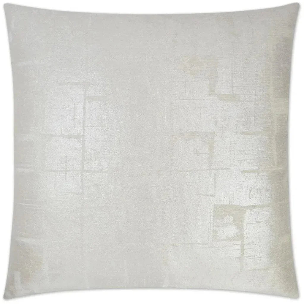 Glam Silver Throw Pillow With Insert