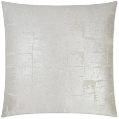 Glam Silver Throw Pillow With Insert