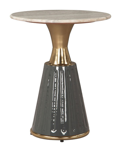 Glasa Marble Top Round Side Table