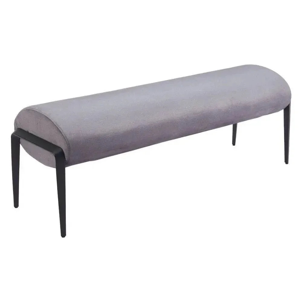 Glatt Wood and Steel Grey Bench