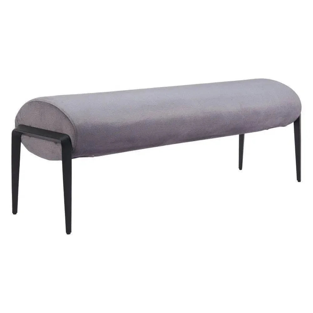 Glatt Wood and Steel Grey Bench