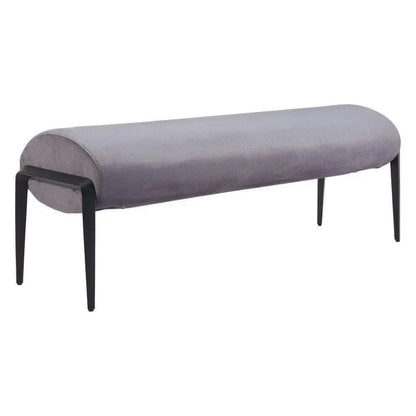 Glatt Wood and Steel Grey Bench