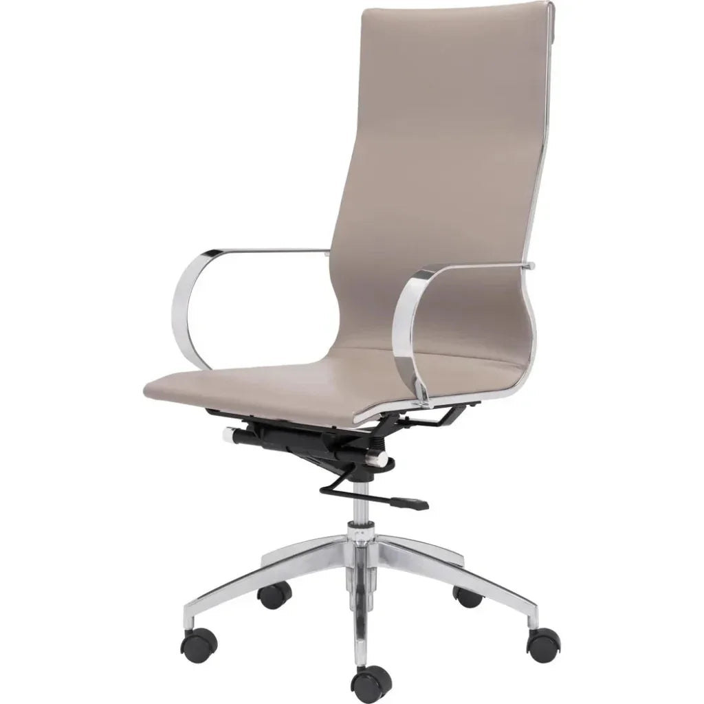 Glider High Back Office Chair Taupe