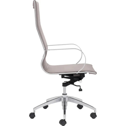 Glider High Back Office Chair Taupe