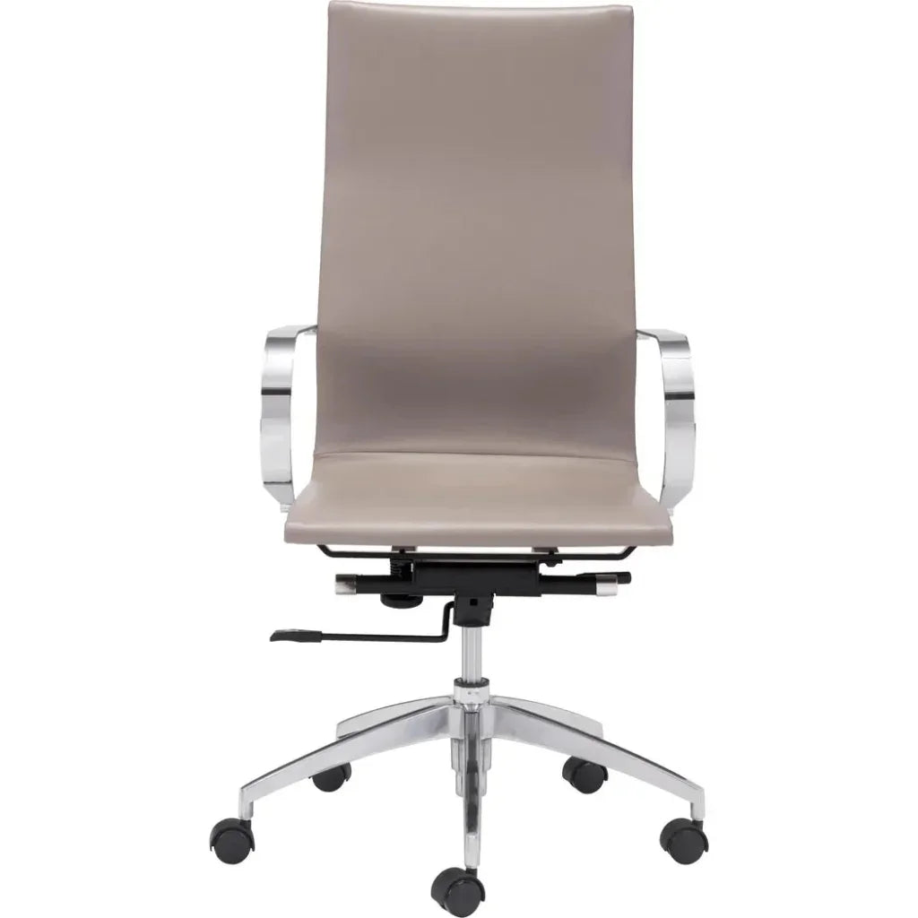 Glider High Back Office Chair Taupe