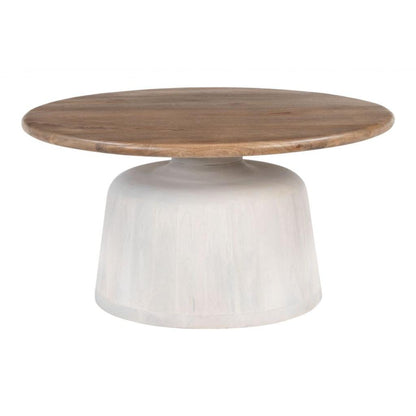 Goblet Wooden Round Coffee Table