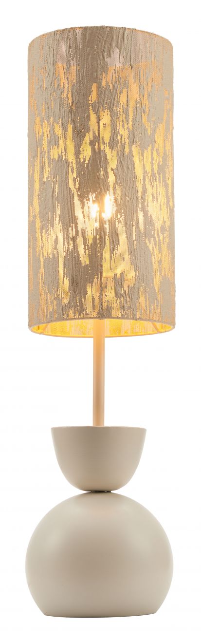 Gochi Steel White Table Lamp