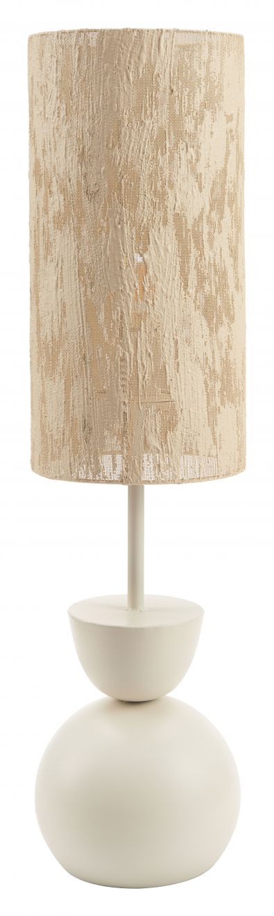 Gochi Steel White Table Lamp