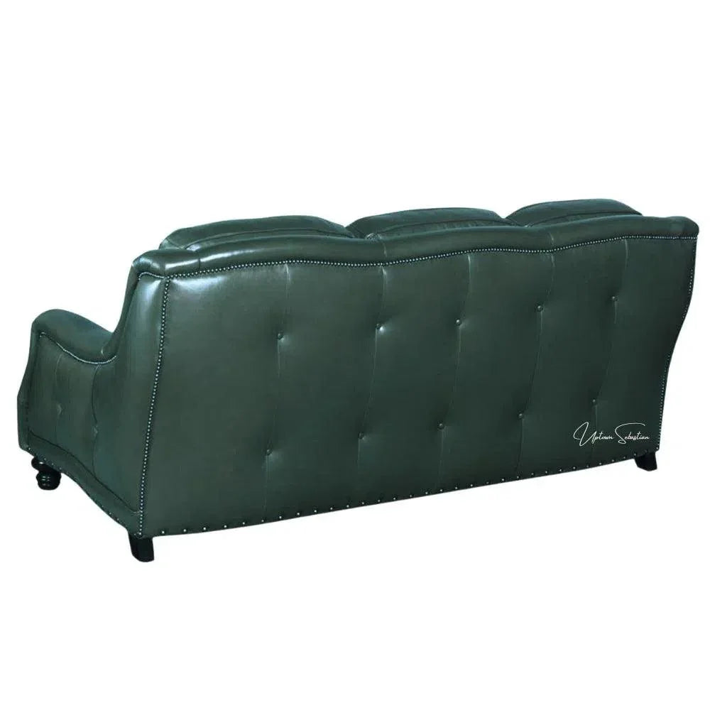 Goldberg 3 Seater Leather Couch Benchmade the USA