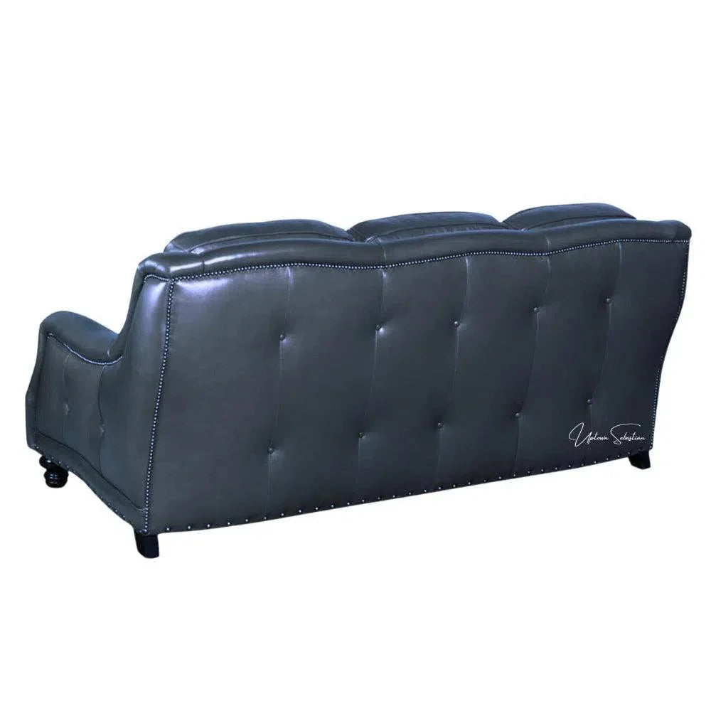 Goldberg 3 Seater Leather Couch Benchmade the USA