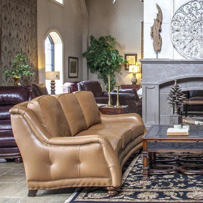 Goldberg 3 Seater Leather Couch Benchmade the USA