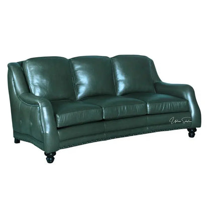 Goldberg 3 Seater Leather Couch Benchmade the USA