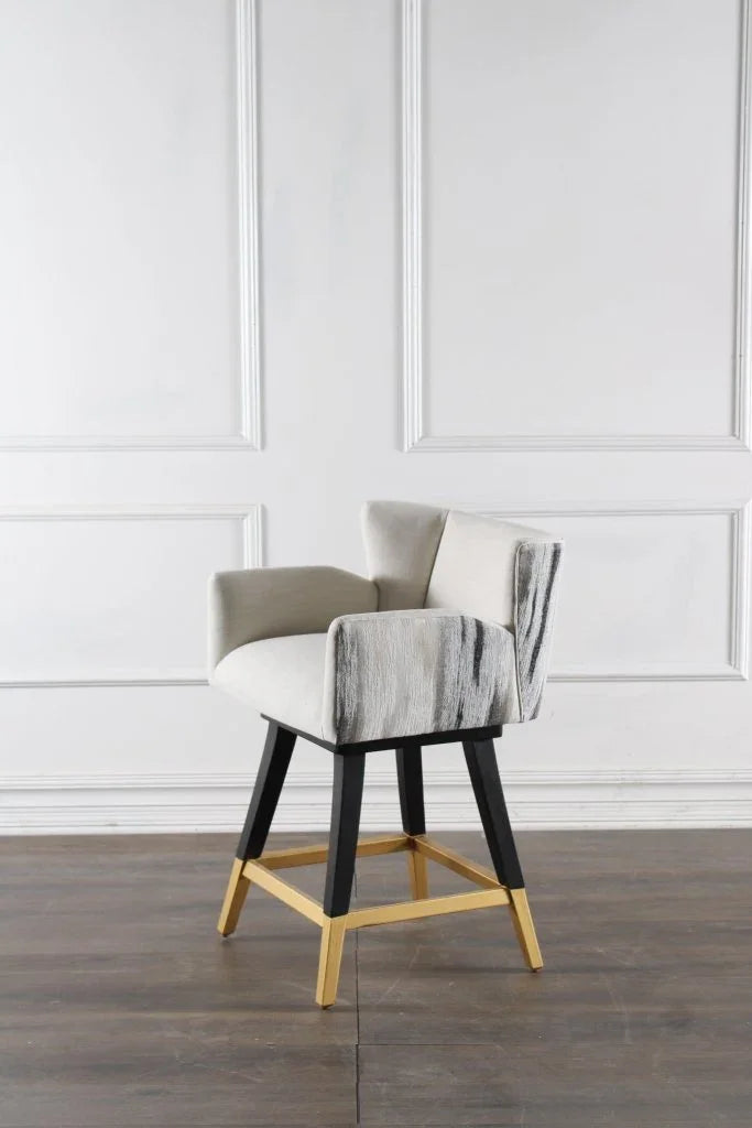 Grace Fabric Swivel Counter Stool