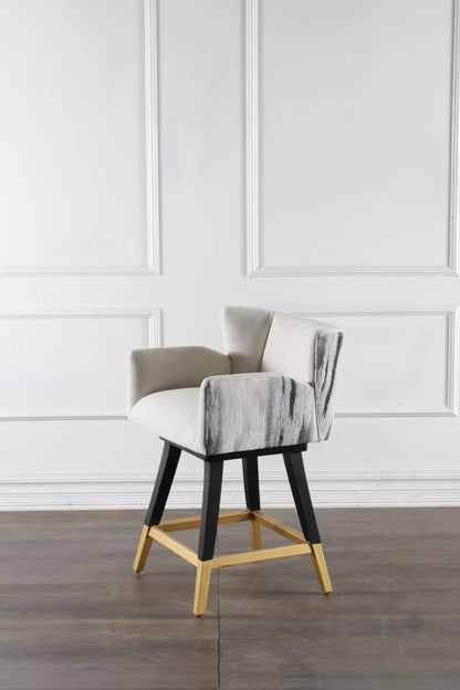 Grace Fabric Swivel Counter Stool