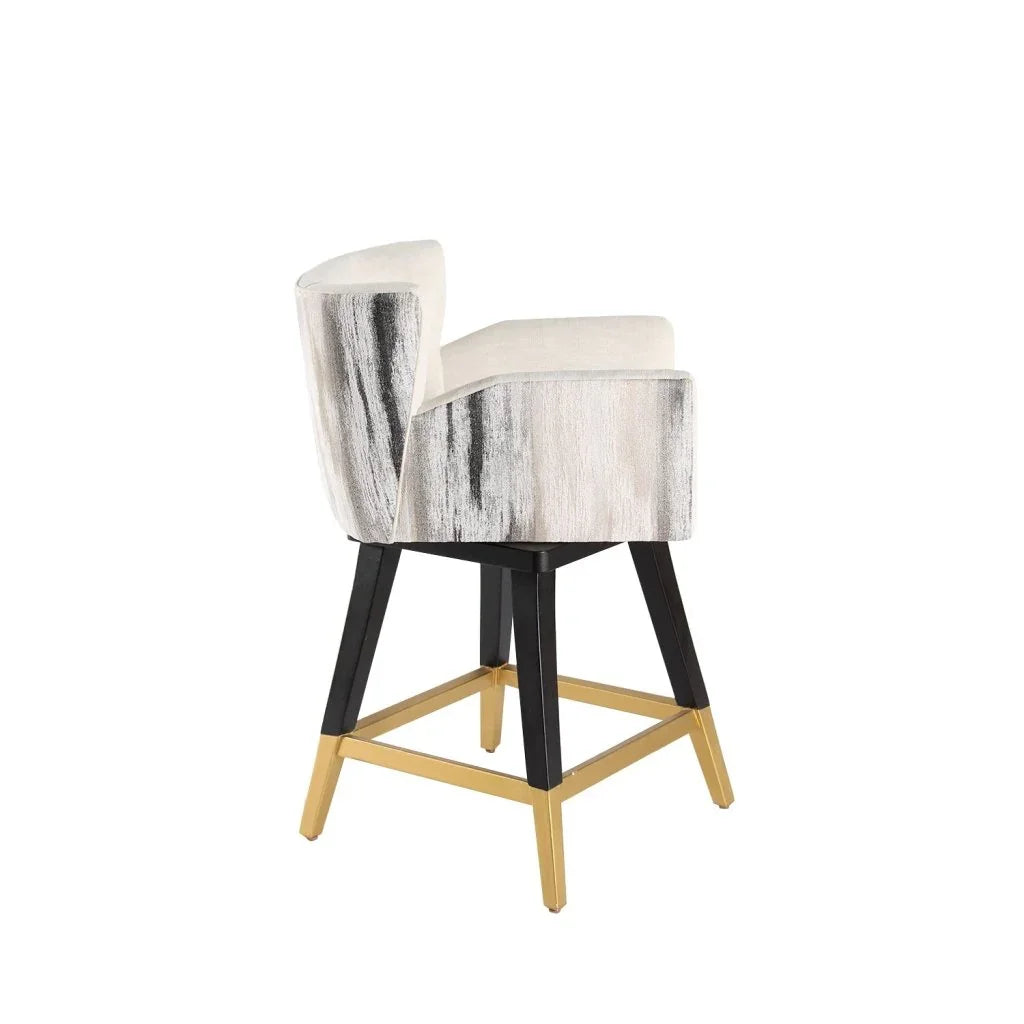 Grace Fabric Swivel Counter Stool