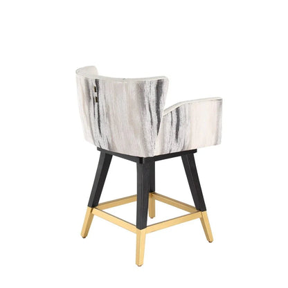 Grace Fabric Swivel Counter Stool
