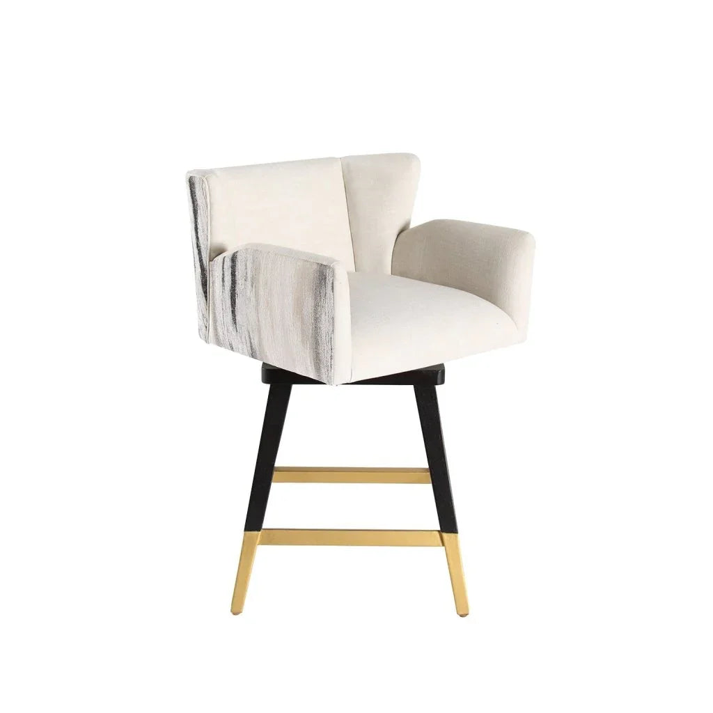 Grace Fabric Swivel Counter Stool
